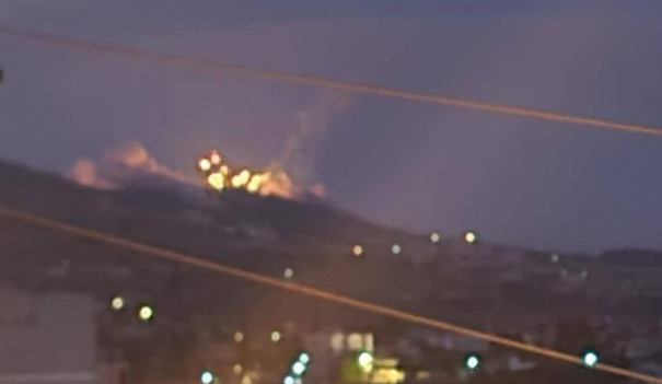 Salah satu kamp milik tentara Israel tampak terkena serangan Hizbullah. (Foto: Ist/Aktual Online)