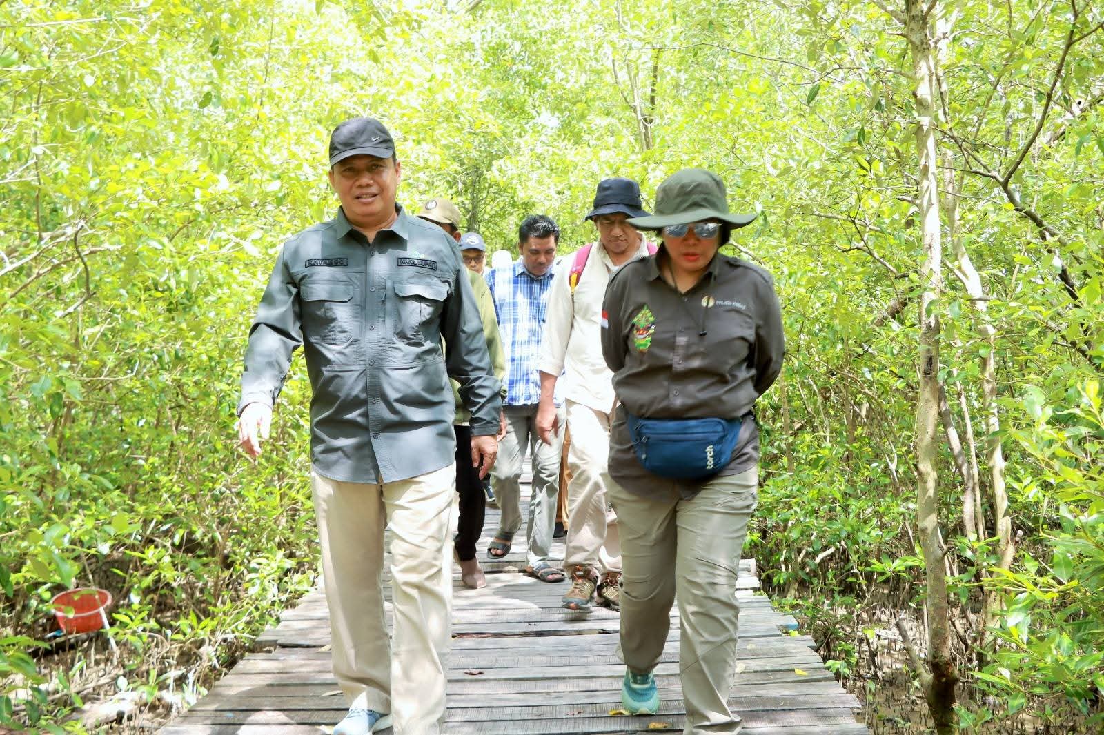 Wabup Katamso Sambut Tim Verifikasi Kemenhut RI di Mangrove Pangkal Babu