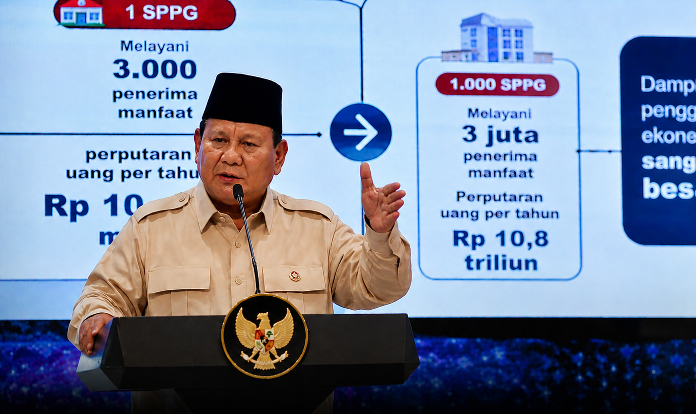 Prabowo Beberkan Hitungan MBG: Rp10,8 Miliar Bakal Berputar di Tiap Desa per Tahun