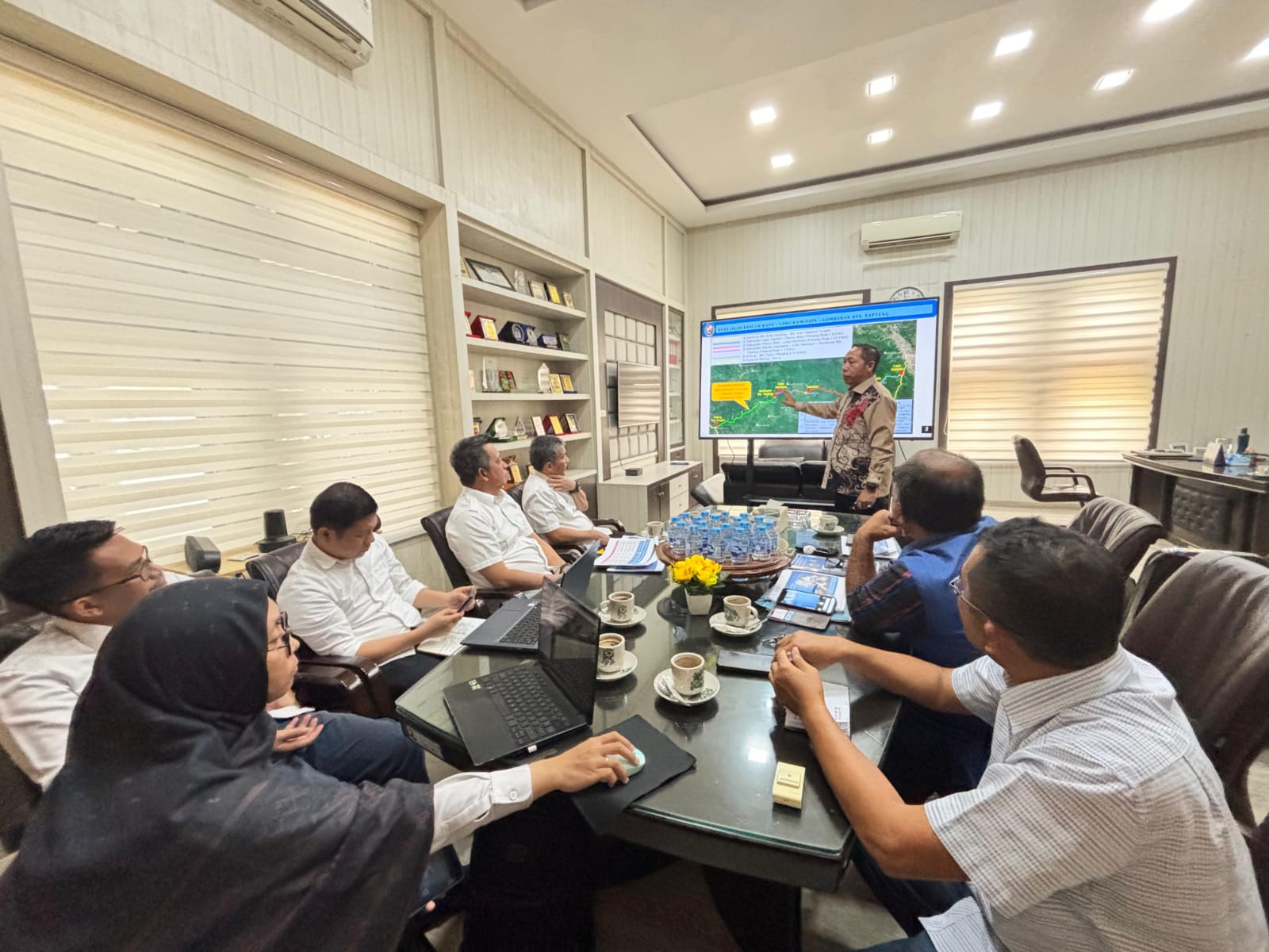Bupati Taput Temui Kepala BBPJN Sumut, Dorong Penanganan Banjir dan Peningkatan Konektivitas Jalan