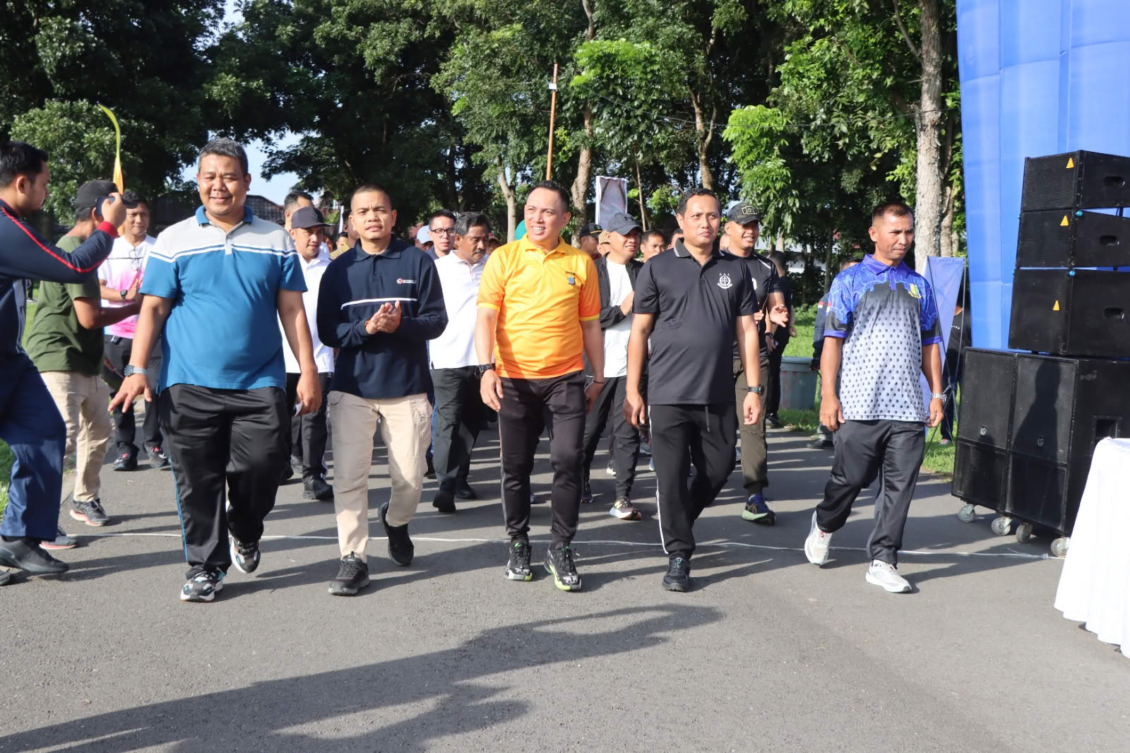 Meriahkan Hari Bhayangkara ke-80, Polres Binjai Gelar Olahraga Bersama Forkopimda dan Masyarakat