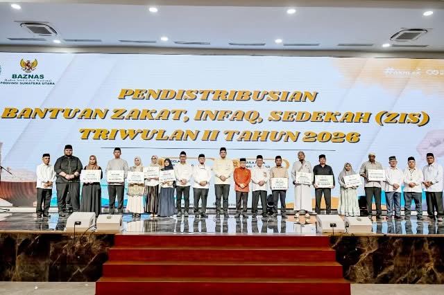 Gubsu Bobby Salurkan ZIS Rp3,5 Miliar kepada 5.051 Penerima Manfaat