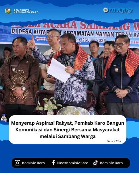 Serap Aspirasi Rakyat, Pemkab Karo Bangun Komunikasi dan Sinergi Bersama Masyarakat melalui Sambang Warga