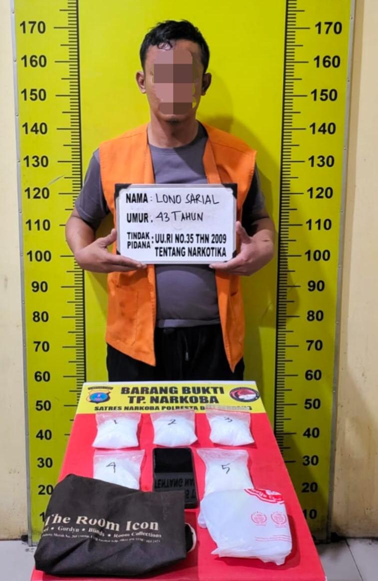 Polresta Deli Serdang Gagalkan Peredaran Setengah Kilogram Sabu, Seorang Pria Diamankan