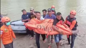Dua Remaja yang Hanyut di Sungai Way Sekampung Ditemukan Meninggal Dunia