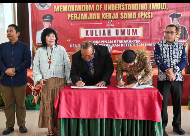 Bupati Humbahas Teken MoU dengan UNIKA Santo Thomas Medan, Beri Kuliah Umum tentang Kepemimpinan Berkarakter