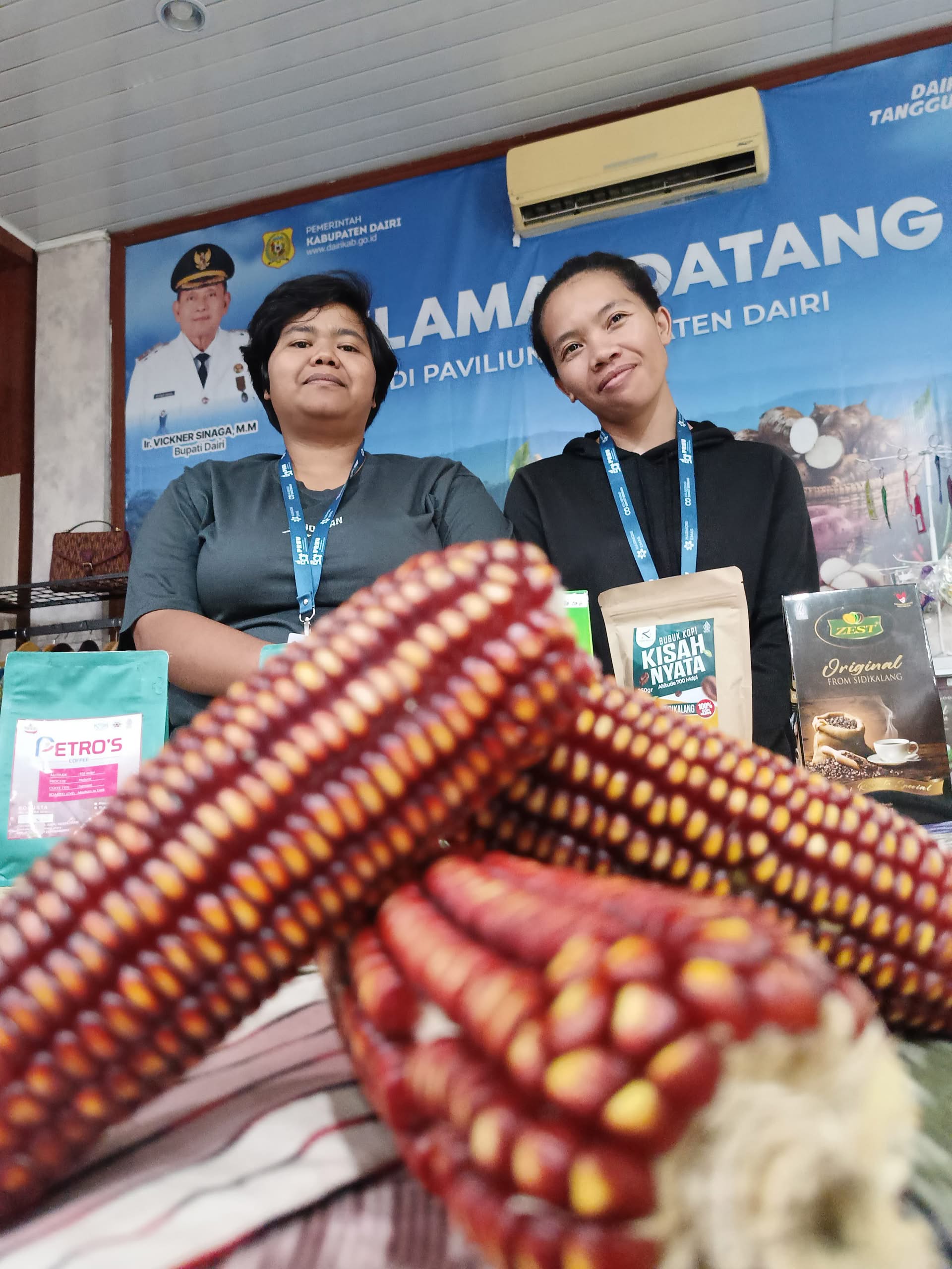 Jagung Lokal Merah Dairi Bikin Heboh Pameran di PRSU  