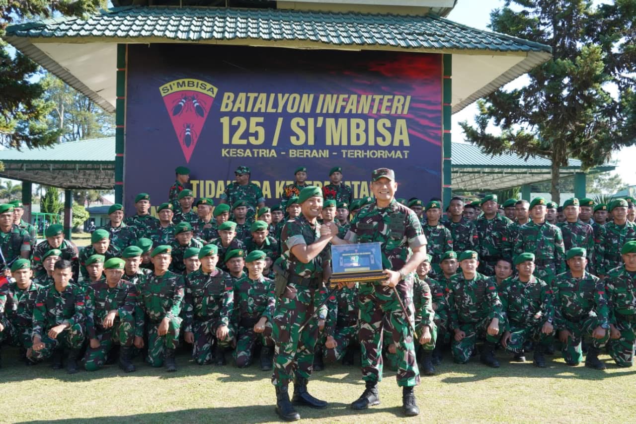 Kunjungi Yonif 125/SMB, Pangdam I/BB Tekankan Disiplin, Profesionalisme, dan Kesiapan Tempur Prajurit