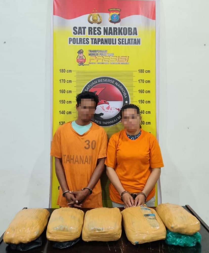 Polres Tapsel Gagalkan Peredaran 5 Kg Ganja