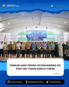 Pemkab Karo Terima Mahasiswa PKL FISIP USU Tahun 2026