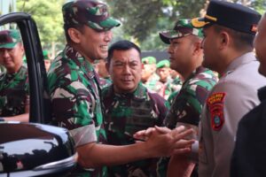 Wujud Sinergitas TNI-Polri, Kapolres Binjai Sambut Kunjungan Kerja Pangdam I/Bukit Barisan di Kodim 0203/Langkat