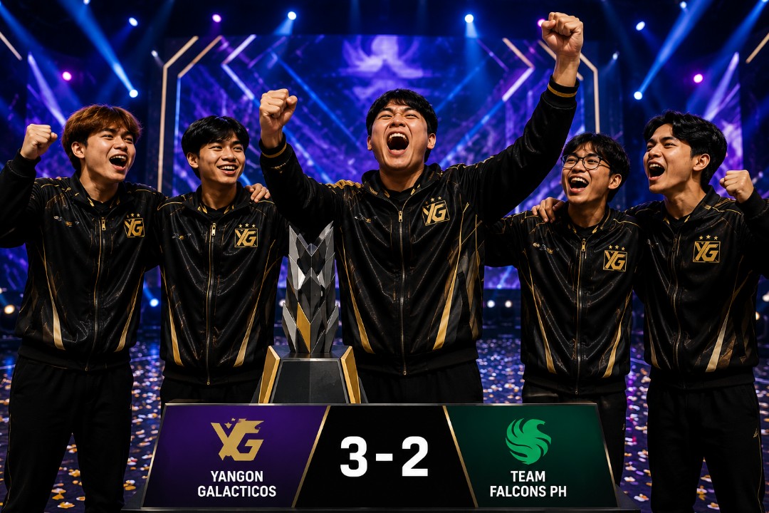 Yangon Galacticos Tumbangkan Team Falcons PH 3-2, Lolos ke Grand Final MSC EWC 2026