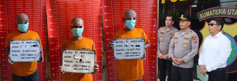 Tim Cobra Polres Karo Tindak Pelaku Pungli di Kawasan Wisata Air Panas Sidebu Debu, Tiga Tersangka Ditahan