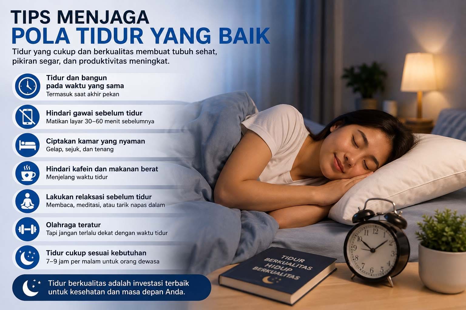 Tips Menjaga Pola Tidur yang Baik untuk Meningkatkan Kesehatan dan Produktivitas