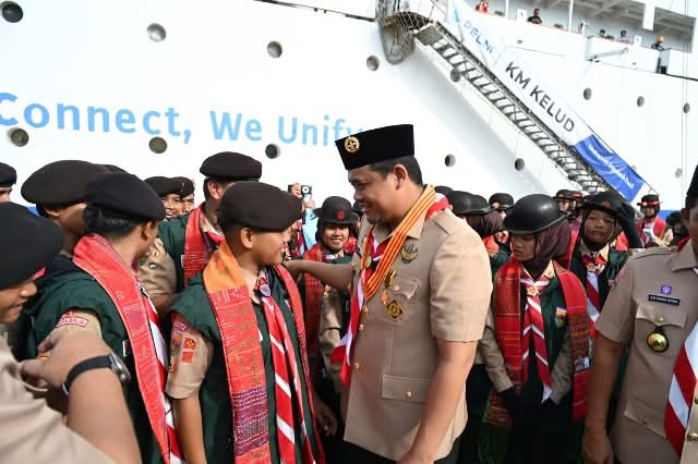 Gubsu Bobby Lepas 1.179 Pramuka Sumut ke Jamnas XII, Pesan Jaga Nama Baik Daerah