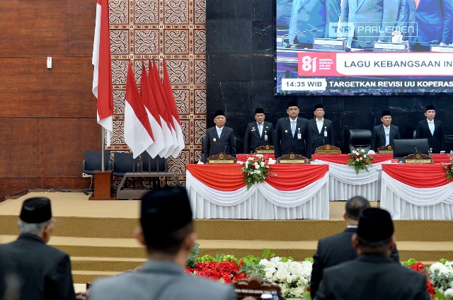 Gubsu Bobby Saksikan Pidato Presiden Prabowo soal RUU APBN 2027