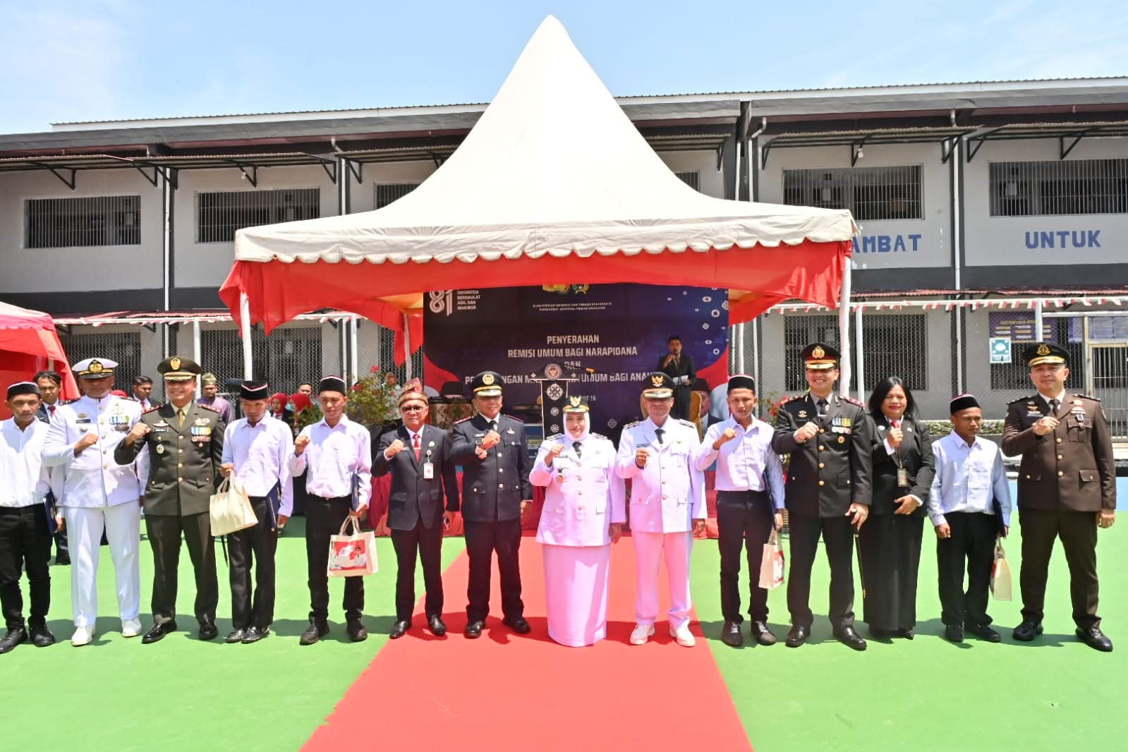 Momentum kemerdekaan membawa arti berbeda bagi 16 warga binaan Lembaga Pemasyarakatan (Lapas) Kelas IIA Bengkalis