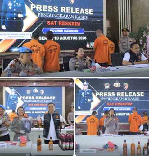 Sat Reskrim Polres Samosir Ungkap 7 Kasus Jadi Perhatian Publik