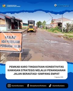 Pemkab Karo Tingkatkan Konektivitas Kawasan Strategis melalui Penanganan Jalan Berastagi-Simpang Empat
