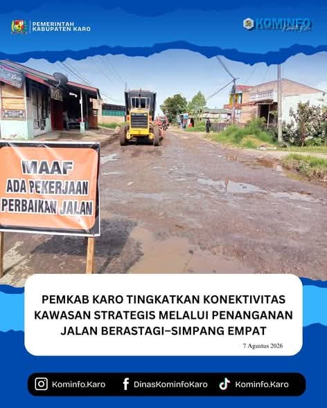 Pemkab Karo Tingkatkan Konektivitas Kawasan Strategis melalui Penanganan Jalan Berastagi-Simpang Empat