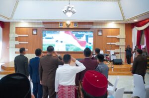 Peringati HUT Ke-81 RI, Wali Kota Medan Ikuti Upacara Detik-Detik Proklamasi Secara Live Streaming