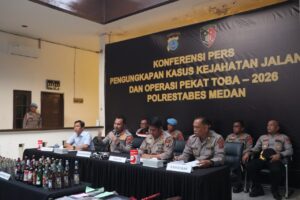 906 Tersangka Diamankan, Polrestabes Medan Ungkap 716 Kasus Kejahatan Jalanan dan Hasil Operasi Pekat Toba 2026
