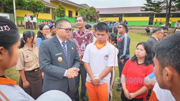 Pulihkan Rasa Aman Siswa, Wabup Karo Pimpin Apel di Yayasan Perguruan Bersama Berastagi