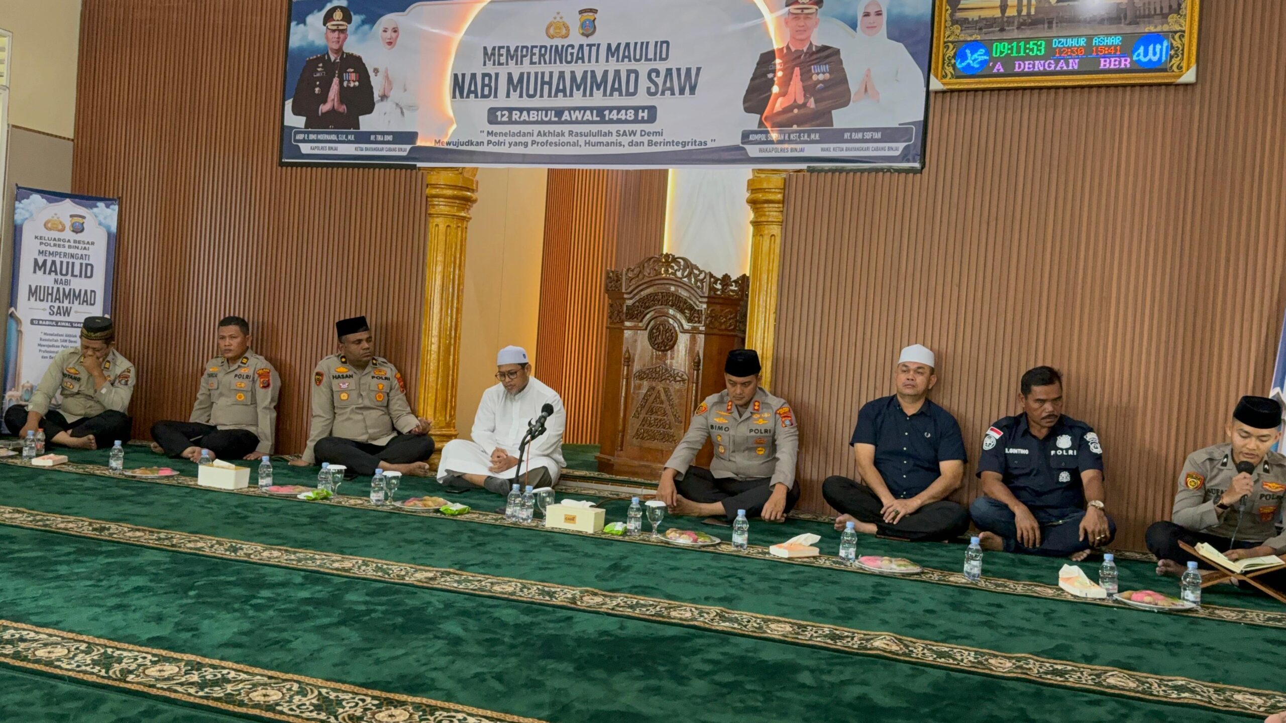 Peringati Maulid Nabi Muhammad SAW 1448 H, Polres Binjai Ajak Personel Teladani Akhlak Rasulullah