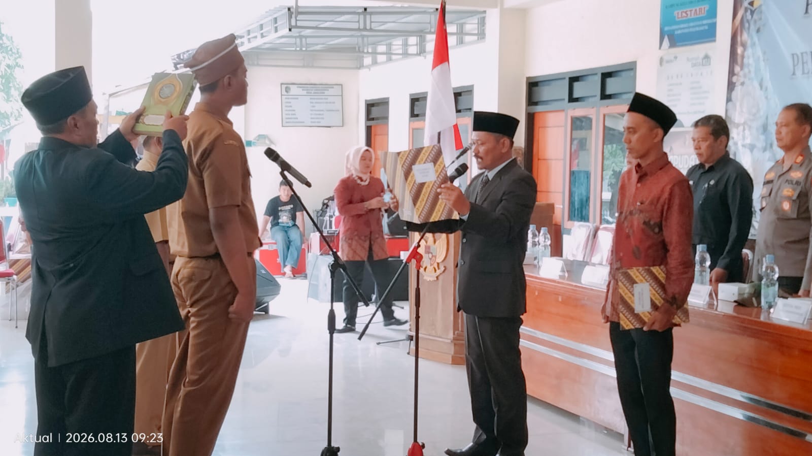 Pelantikan Perangkat Desa Jabalsari, Dua Jabatan Strategis Resmi Terisi