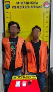 Polresta Deli Serdang Bongkar Peredaran Narkoba di Batang Kuis, Dua Pria Ditangkap
