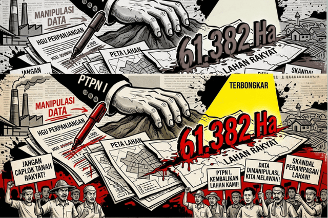 Terbongkar, PTPN I Manipulasi Data Caplok 61.382 Ha Lahan Masyarakat di Deli Serdang-Binjai-Langkat