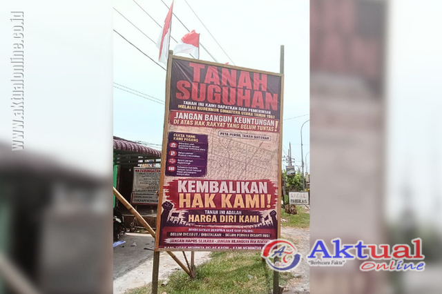 Tolak Sejarah Perampasan Lahan Dihapus untuk Bangun CitraLand, Warga Dalu X-A Kembali Pasang Spanduk Protes