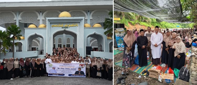 Mz Zikir Adiba Sumut Berkolaborasi dengan DPD Pasukan 08 Sumut Gelar Tablik Akbar di Masjid Al- Fatih