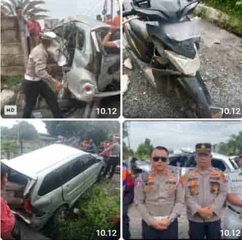 Polres Binjai Gerak Cepat Tangani Kecelakaan KAI Sri Lilawangsa di Jl. Hiu