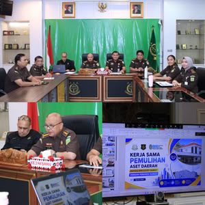 Persiapan Kerjasama Pemulihan Aset Propsu, Aspema Kejati Sumut Gelar Rapat Koordinasi Dengan Satker Kejari Se-Wilayah Hukum Kejati Sumut Secara VirtualÂ