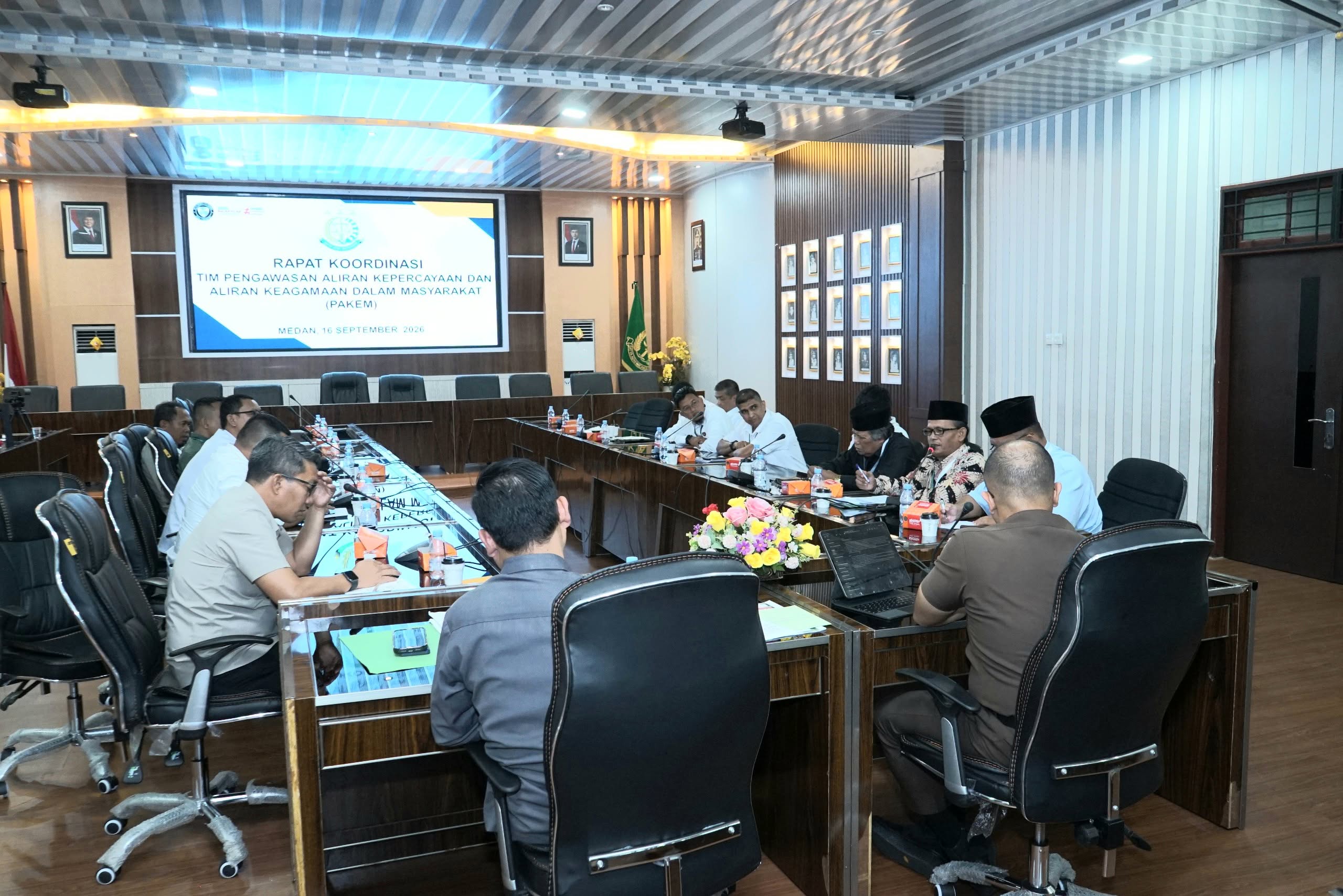 Kejati Sumut Gelar Rapat Koordinasi Pengawasan Aliran Kepercayaan Bersama Instalasi Terkait