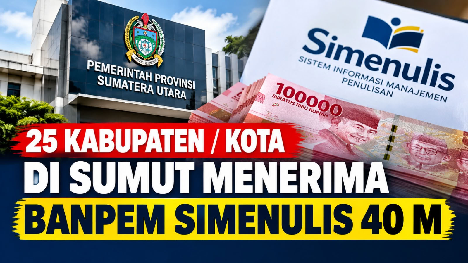 25 Kabupaten/Kota di Sumut Terima Banpem SIMENULIS Rp40,4 Miliar