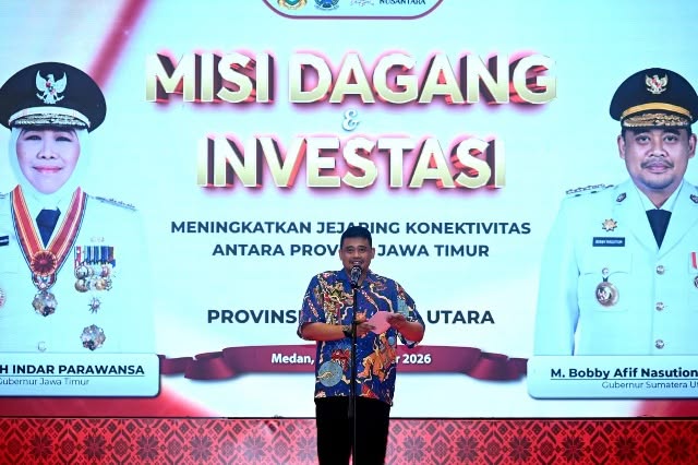 Gubsu Bobby Dorong UMKM Sumut Perluas Pasar Lewat Misi Dagang Jatim