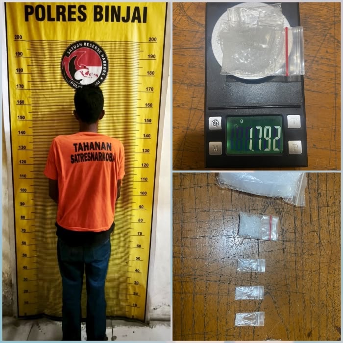 Kapolres Binjai AKBP Bimo Moernanda Persempit Ruang Gerak Pengedar Sabu, Satu Pria Diamankan