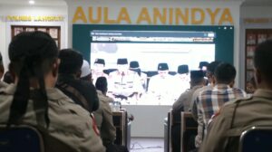 Polres Binjai Gelar Pembinaan Rohani Bersama Kapolri dan Gus Baha Secara Daring