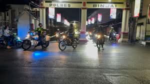 Perkuat Sinergitas Kapolres Binjai Bersama Forkopimda Laksanakan Patroli Gabungan Skala Besar