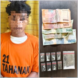 Satresnarkoba Polres Binjai Tangkap Terduga Pengedar 8 Paket Sabu di Binjai Barat