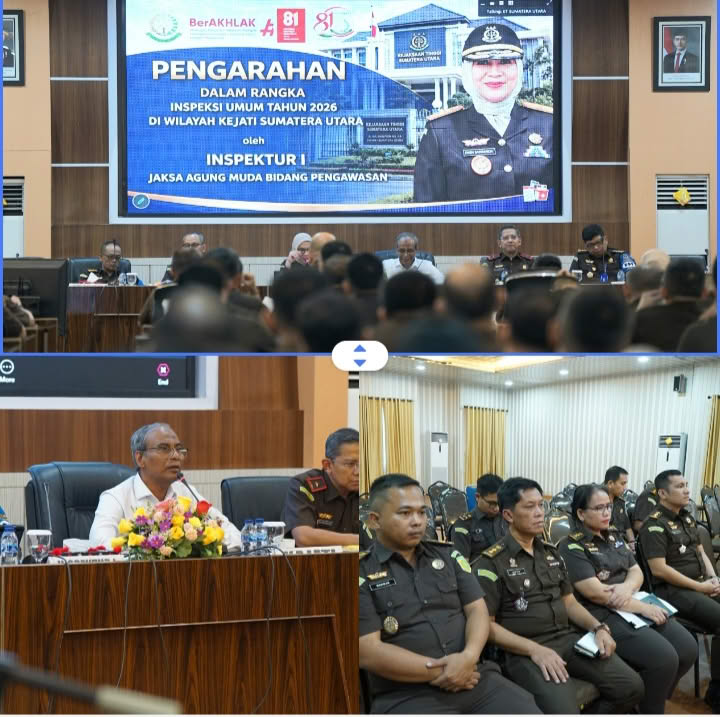 Gelar Pengawasan Dan Monitoring, Inspektur Kejagung R.I Inspeksi Kejati Sumut dan Jajaran