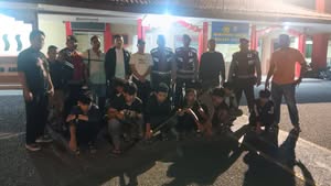 Tim Sergap Polres Asahan Amankan 10 Remaja Diduga Hendak Tawuran, Sajam dan 6 Sepeda Motor Diamankan