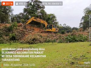 Jalan Penghubung Pakkat-Tarabintang di Humbahas Kini Tembus, Akses Petani Makin Mudah