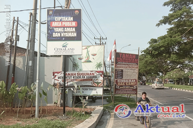 Polisi Dapat Jatah Plang Iklan Gratis dari CitraLand di Tanah Sengketa Dalu X-A