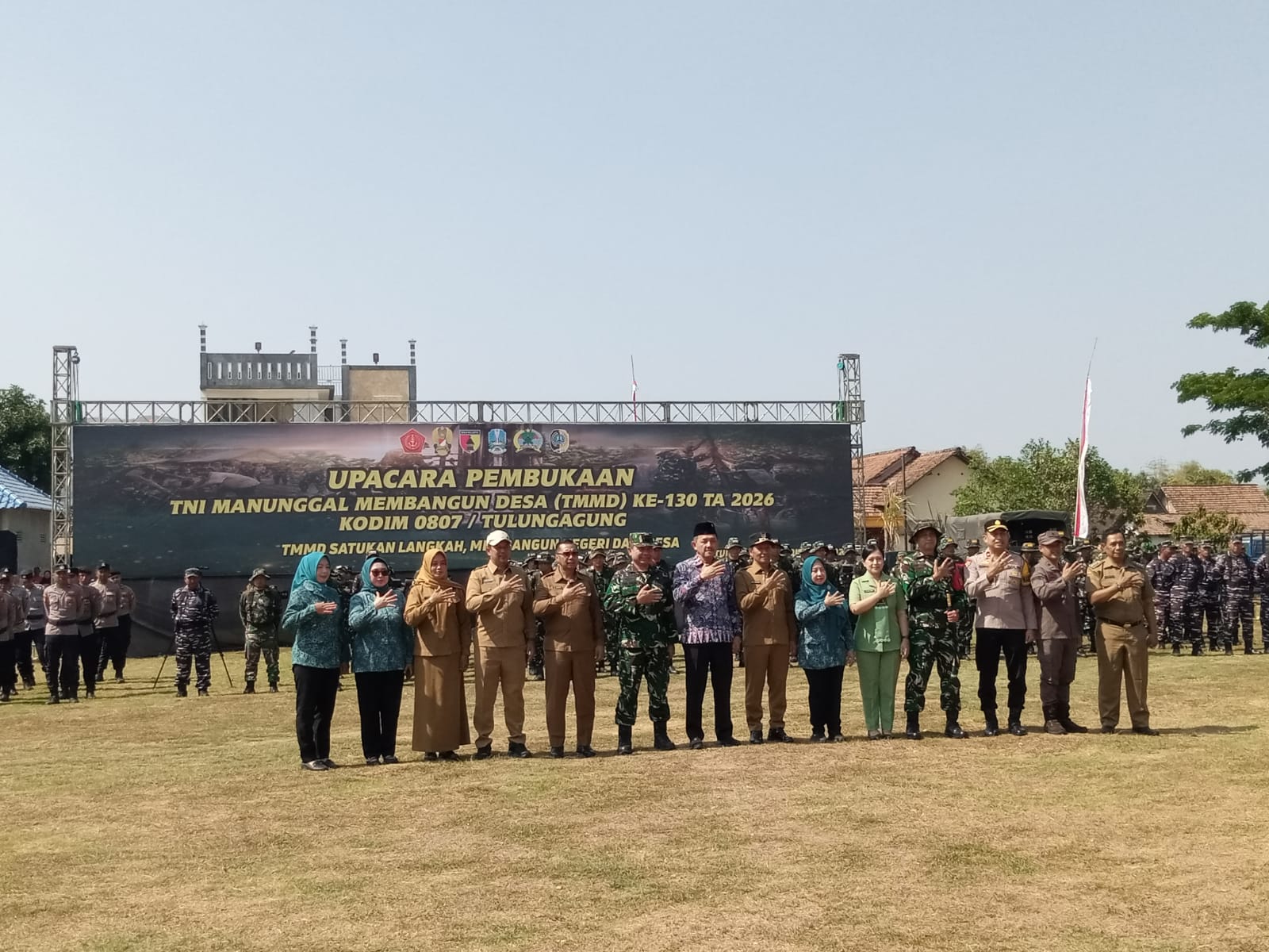 Plt Bupati Ahmad Baharudin Tekankan Semangat Gotong Royong di Pembukaan TMMD ke-130