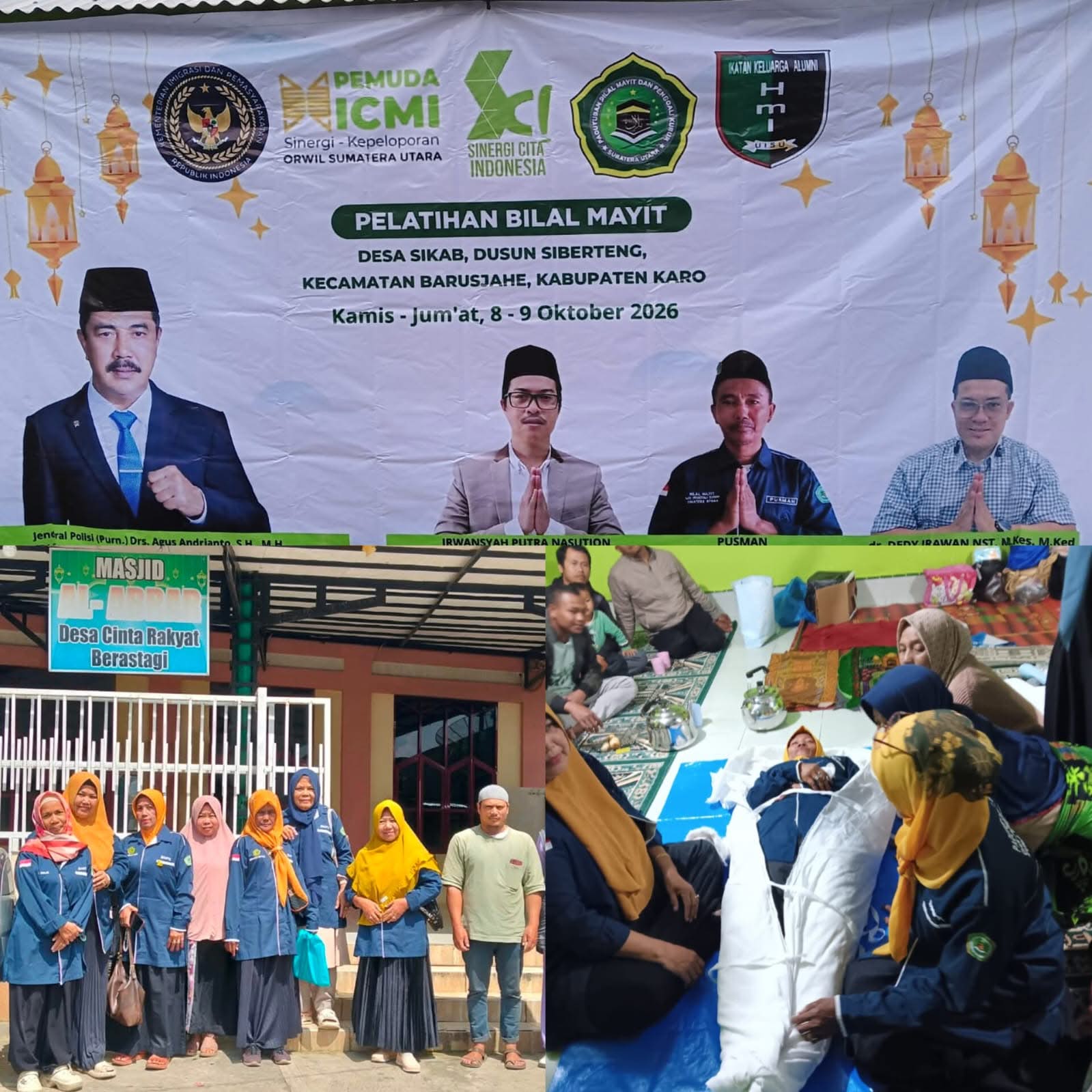 Paguyuban Bilal Mayit Dan Penggali kubur Sumut Adakan Pelatihan Bilal Mayit dan Penggali Kubur Di Kabupaten Karo 