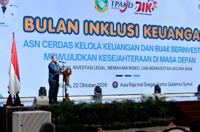 Bulan Inklusi Keuangan 2026, Pemprov Sumut Ajak ASN Cerdas dan Bijak Berinvestasi