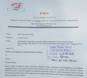 Bongkar Kasus Lama, PIRA Sumut Desak Kejari Simalungun Buka Berkas Bansos 2012-2014